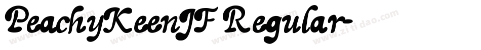 PeachyKeenJF Regular字体转换